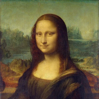 Detail of Leonardo da Vinci's Mona Lisa