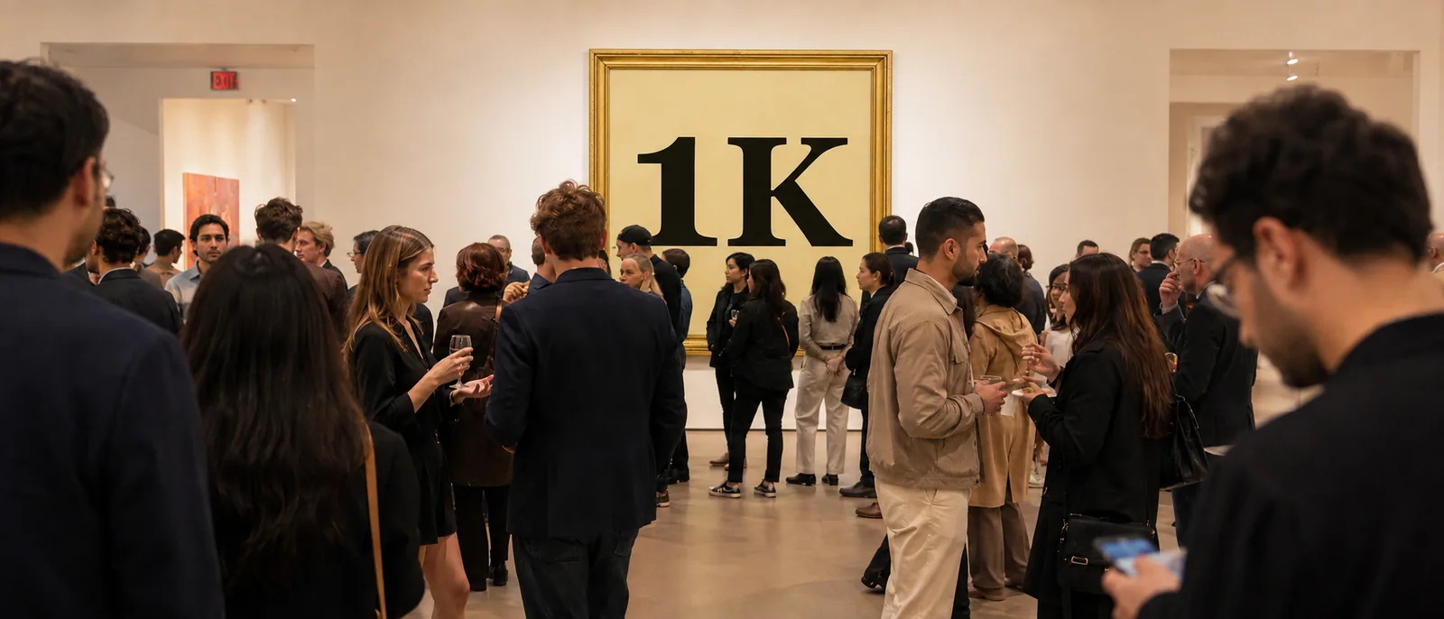 Opening night at 1K Gallery
