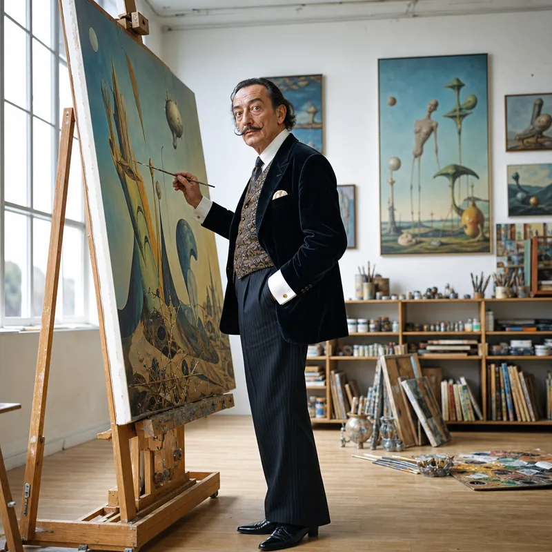 Salvador Dalí at the easel &mdash; Collection 05, coming soon
