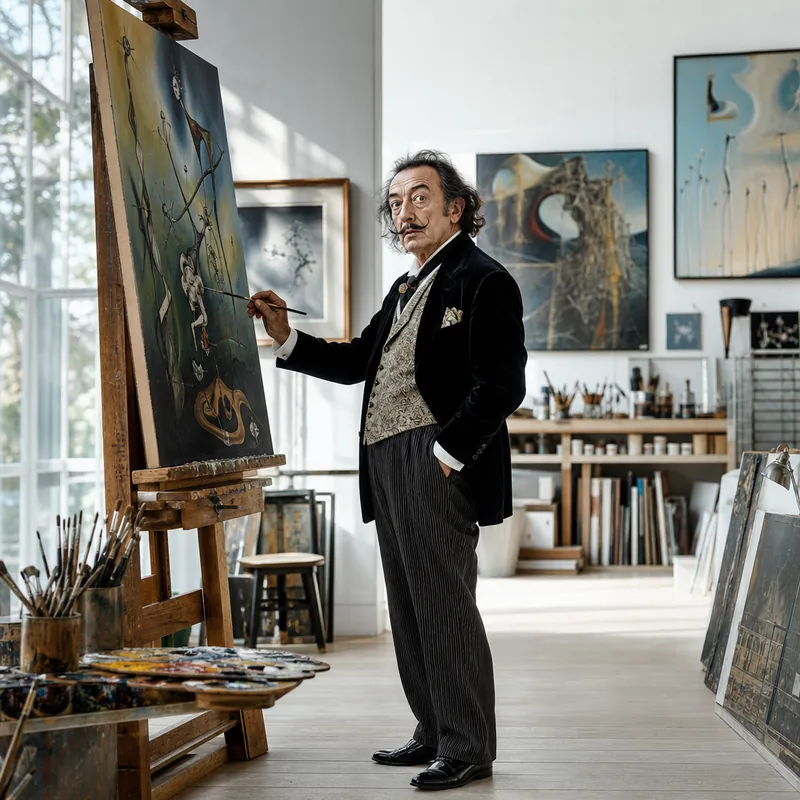 Salvador Dalí at the easel &mdash; Collection 09, coming soon